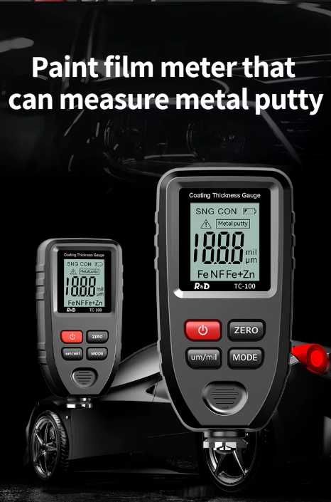 Товщиномір. Толщиномер R&D TC100 NEW Upgraded +Zn (Fe,NFe,Fe+Zn)
