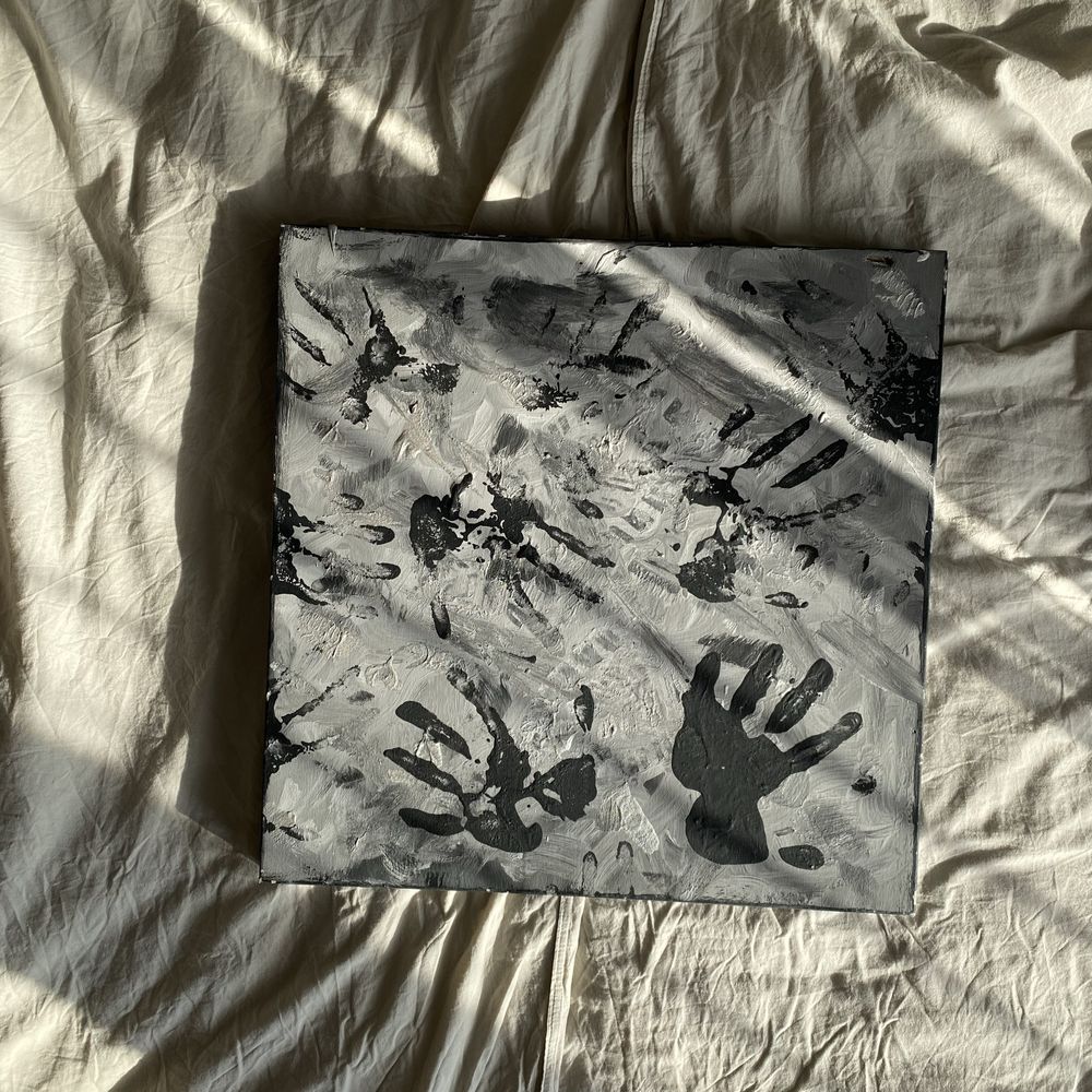 stockholm syndrome 50x50cm obraz płótno abstrakcja sztuka polska