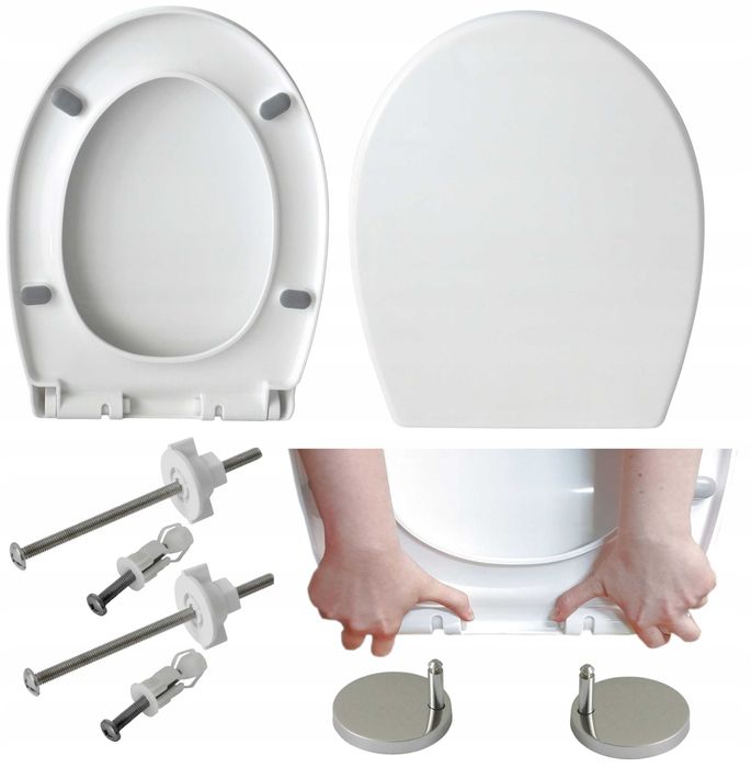 Deska sedesowa Estiva Owalna biały polipropylen