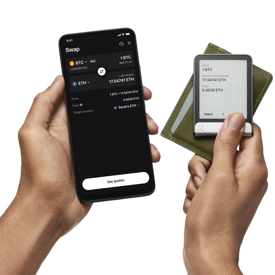 Portfel sprzętowy do kryptowalut Ledger Flex Graphite