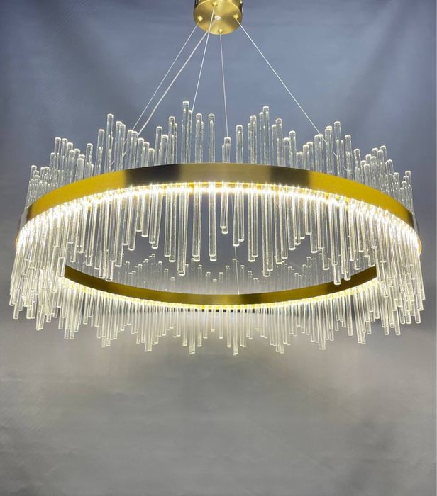 Led люстра,пвдвісна стильна люстра