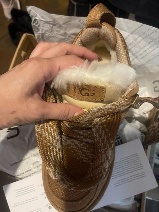 Угги Ugg Lowmel високі коричневі/бежеві/чорні