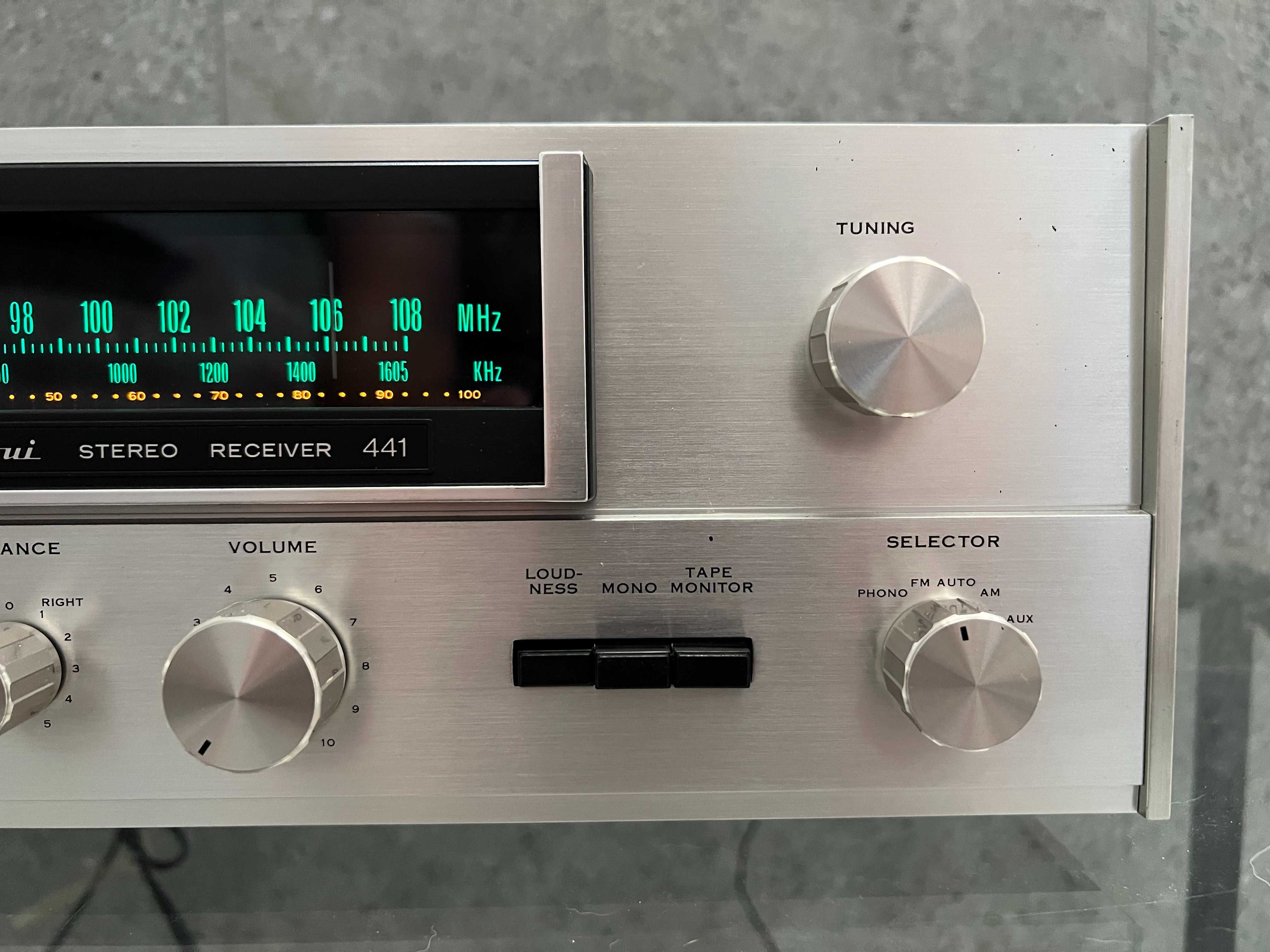 Sansui 441/PIĘKNY DESIGN/potega mocy/WSPANIAŁY DŹWIĘK/nowy serwis