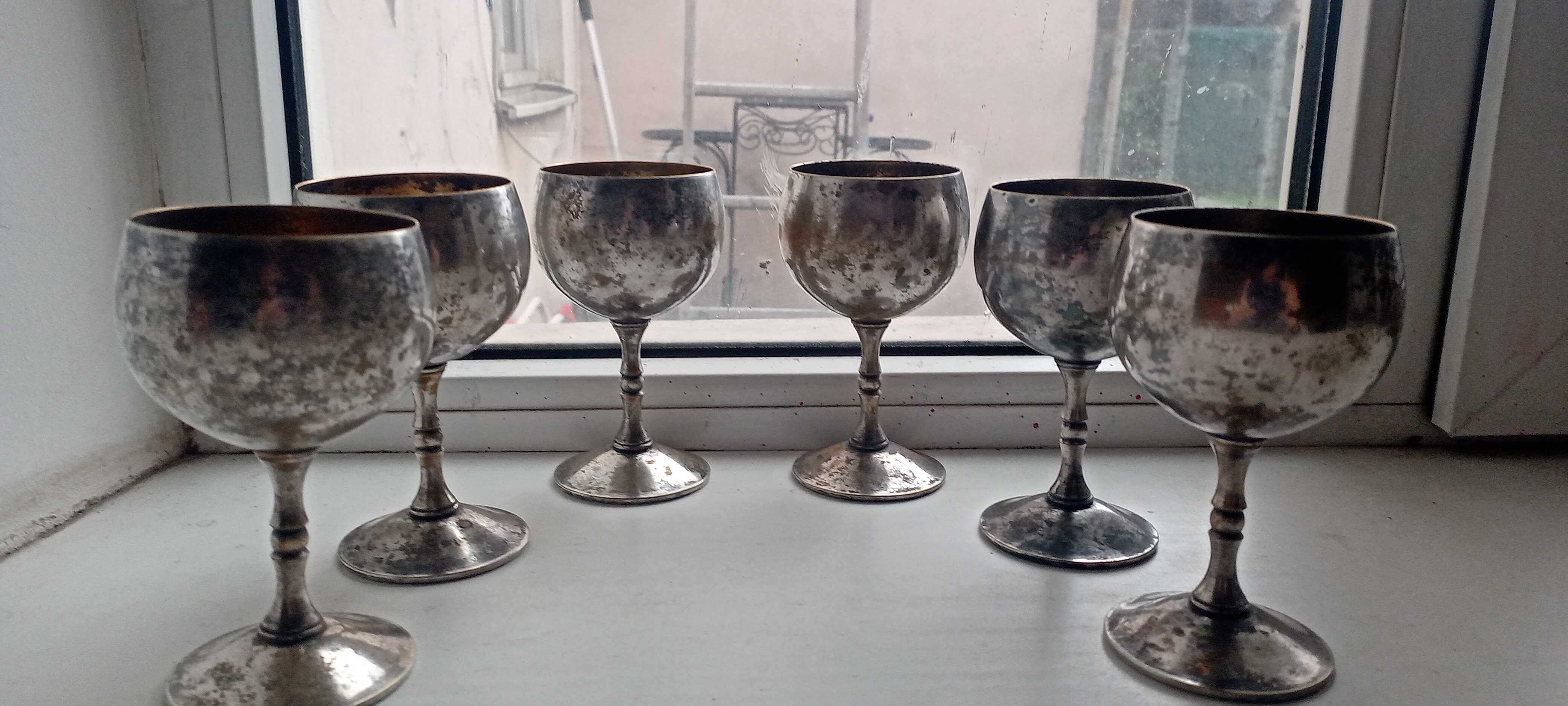 Коллекция винных чашек(6)–Латунь F.B.R. E.P. BRASS SPAIN – 1970-1979