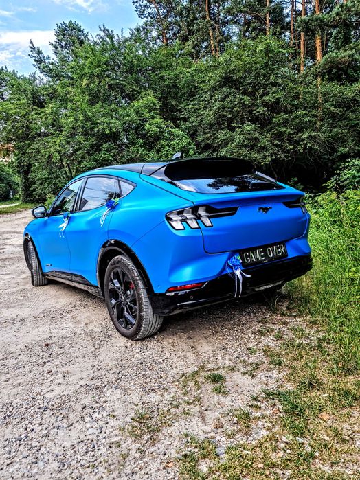 Auto do ślubu, na wyjątkową okazję... Pomarańczowy...Niebieski Mustang