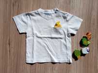 T-shirt biały bawełna text 62