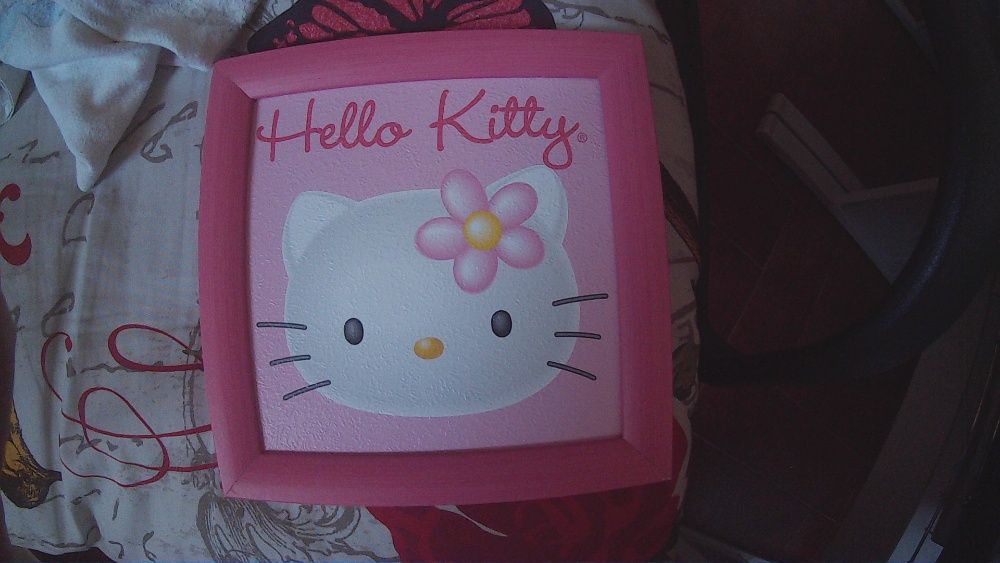 Vendo relógio Hello Kitty + oferta quadro Hello Kitty