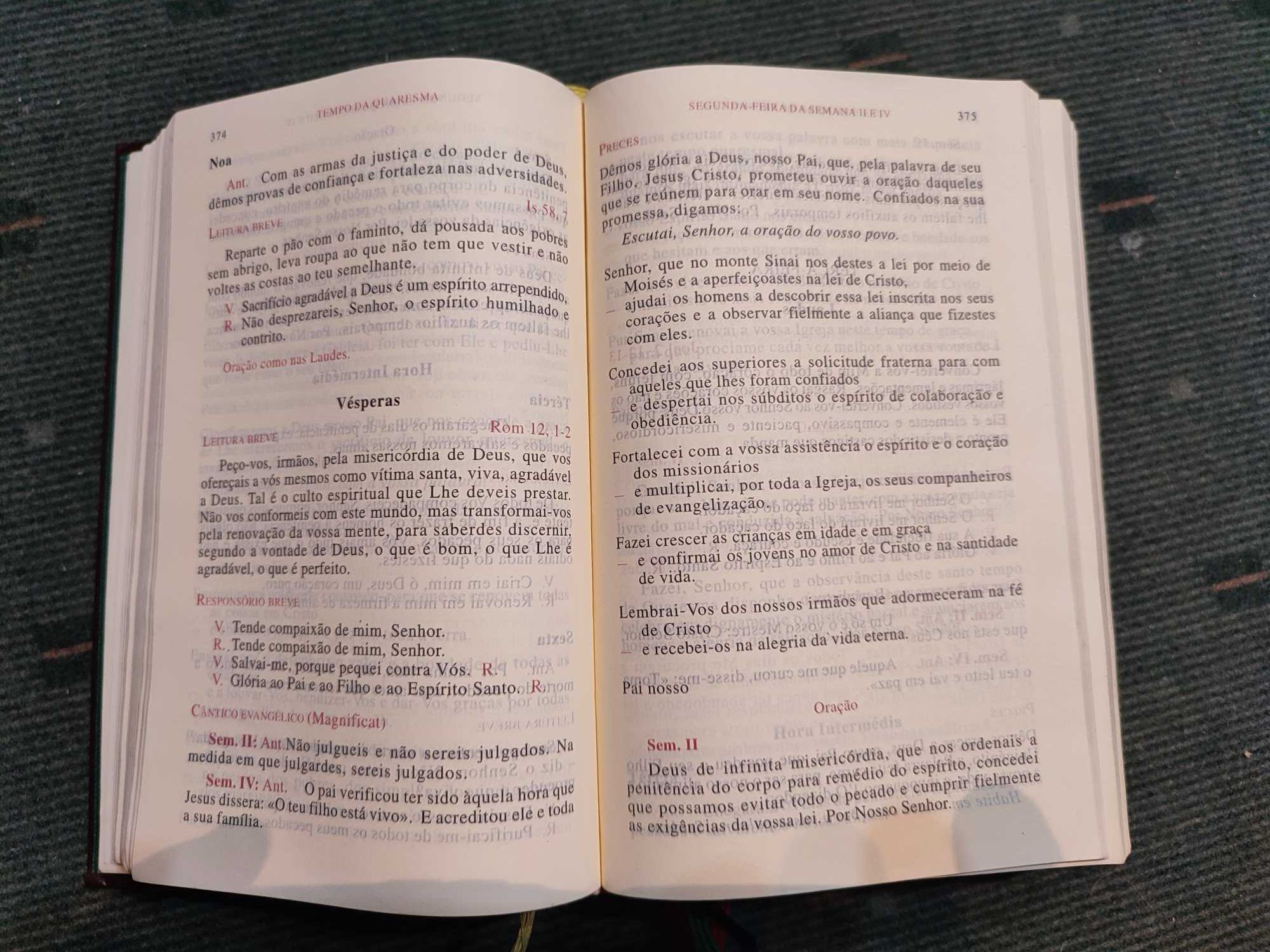 Liturgia das Horas Segundo o Rito Romano -4ª edição