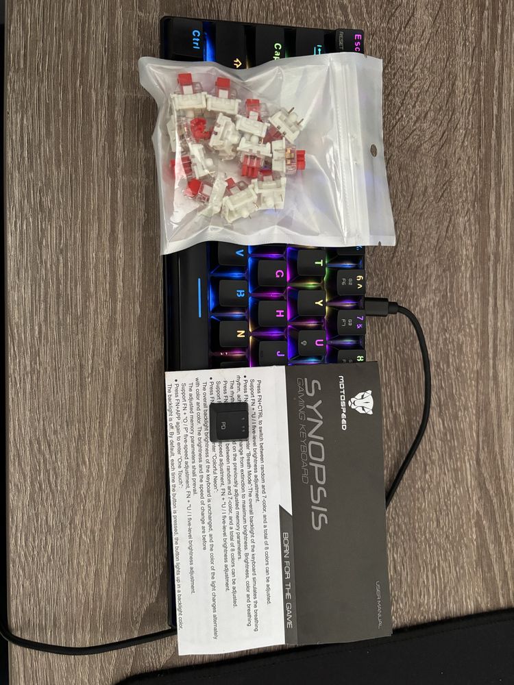 Механічна клавіатура Motospeed CK61 USB