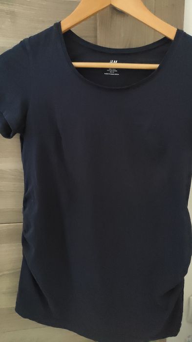 Bluzka ciążowa T-shirt H&M r. S granatowy