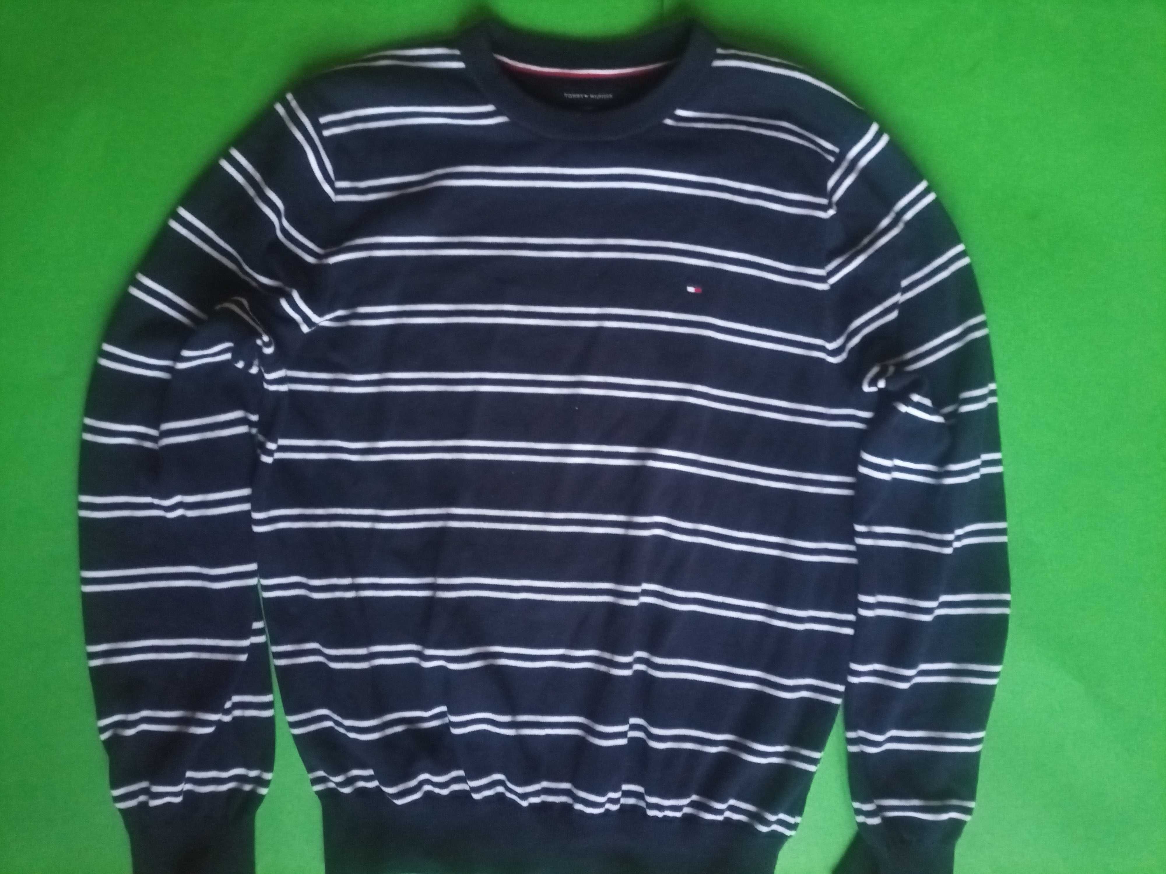 Tommy Hilfiger sweter męski L 100% bawełna