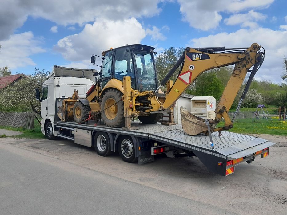 Transport wózków widłowych, ładowarek, podnośników, ciągników, koparek