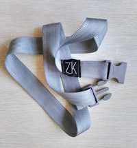 Ремень / пояс ZK / ZHARKO для джинсов светло-серого цвета 32 мм