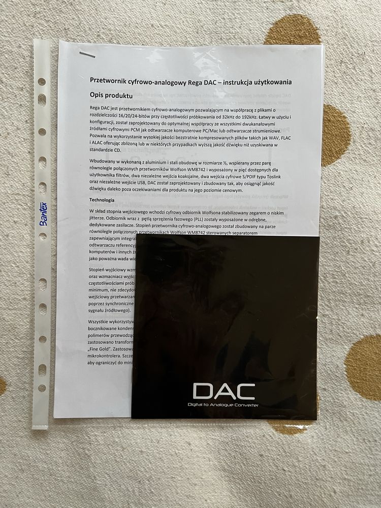Przetwornik cyfrowo-analogowy Rega DAC