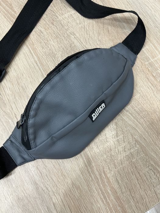 Torebka crossbody na ramię męska szaro-czarny