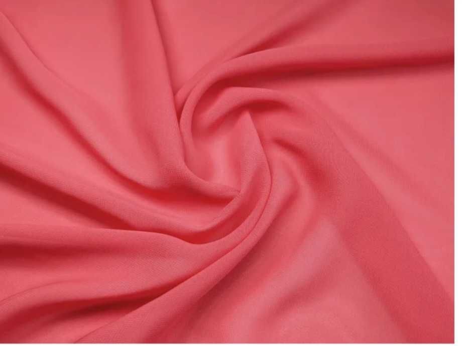 Креп шифон (корал з розовинкою)