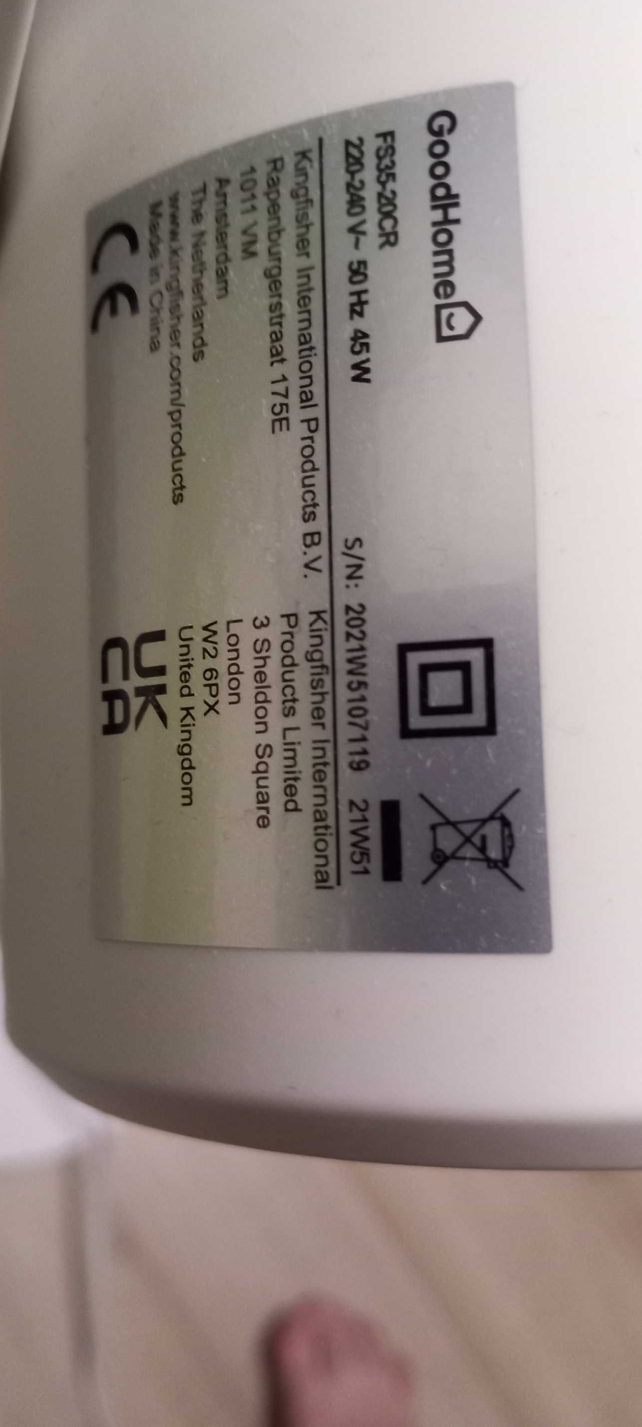 Solidny wentylator stojący GoodHome Carrao z timerem I pilotem