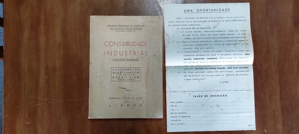 Contabilidade Industrial 1954