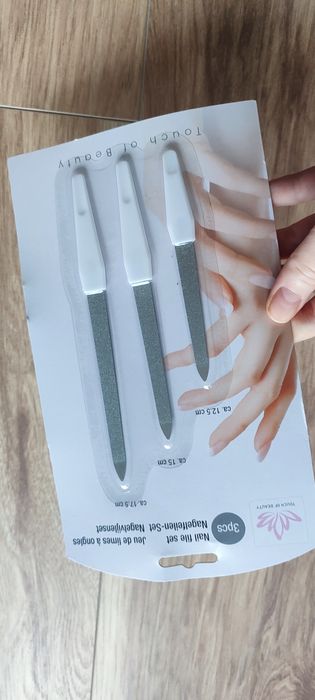 Zestaw trzech pilniczków do paznokci