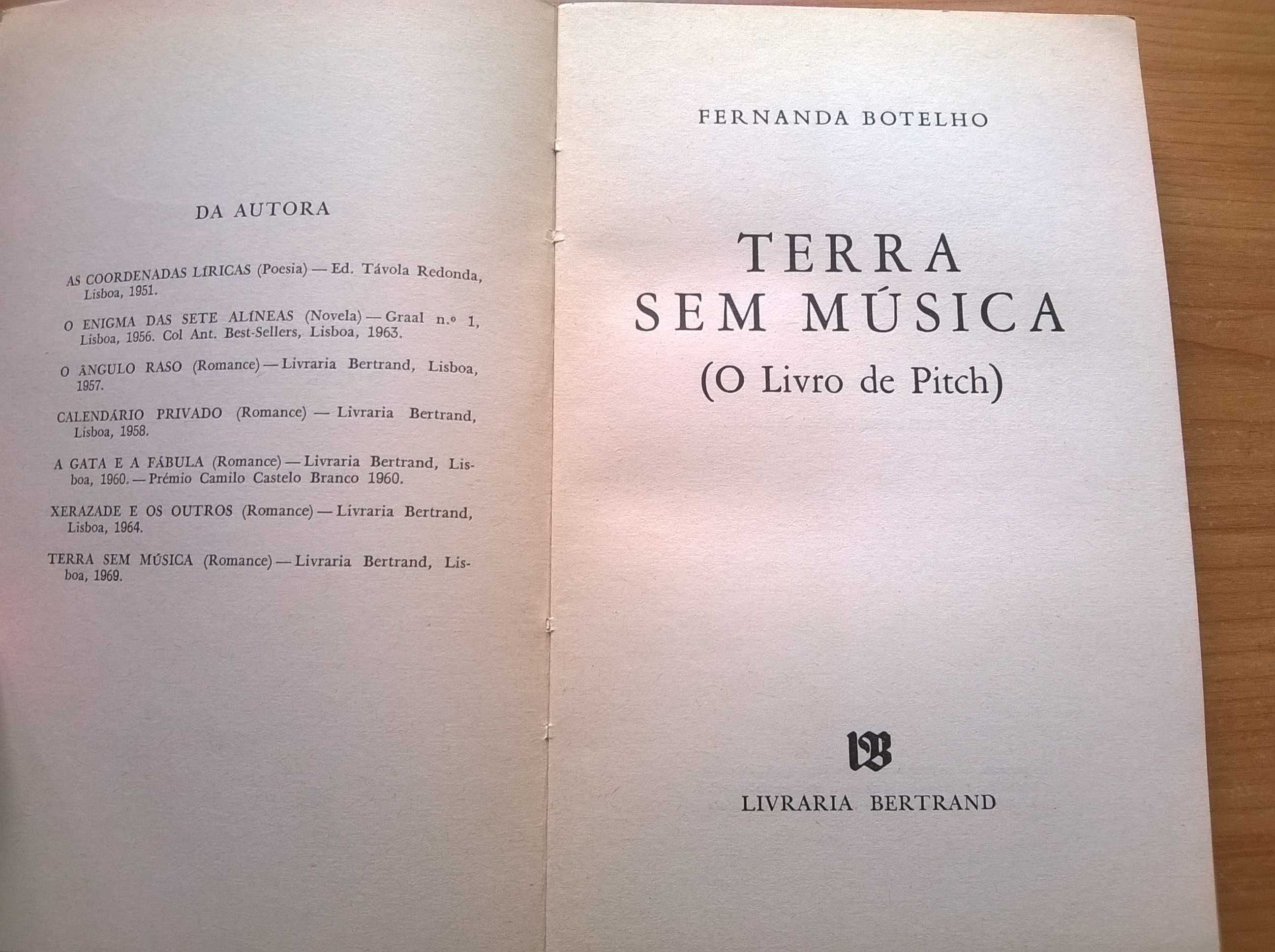 Terra sem Música (1.ª ed.) - Fernanda Botelho