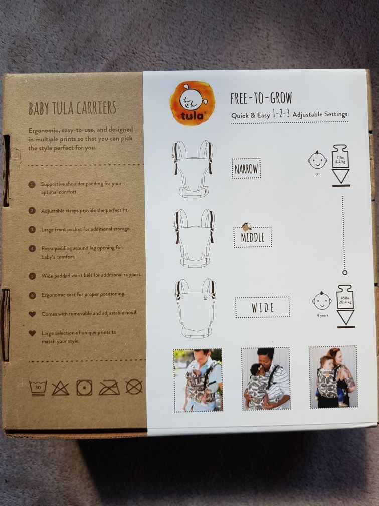 Tula FREE-TO-GROW nosidło ergonomiczne