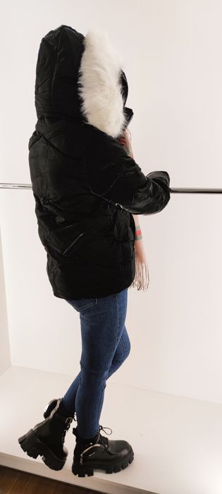 Kurtka pikowana wrażenie atłasu od S do XXL