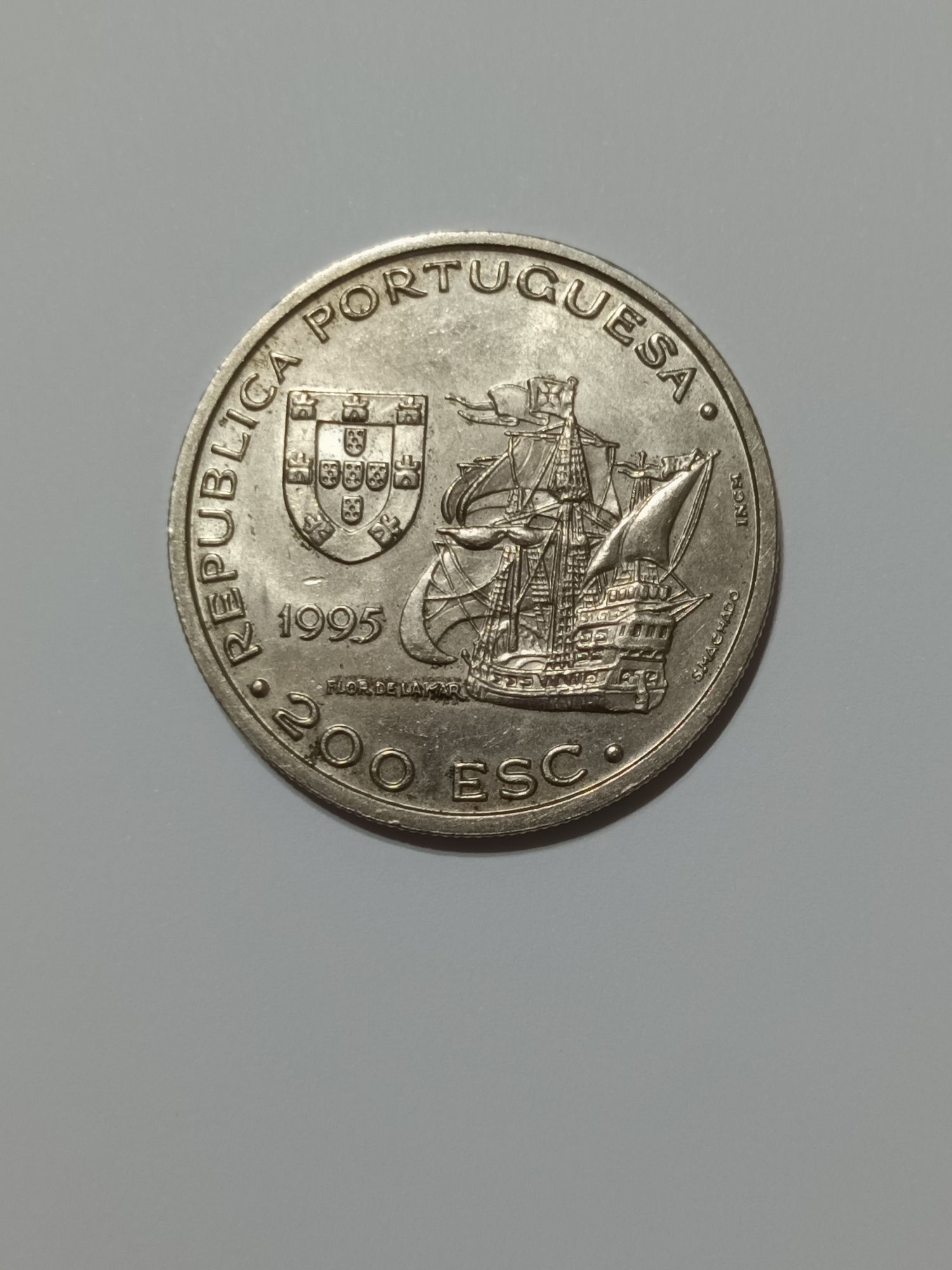 Moeda de 200 escudos da República Portuguesa de 1995