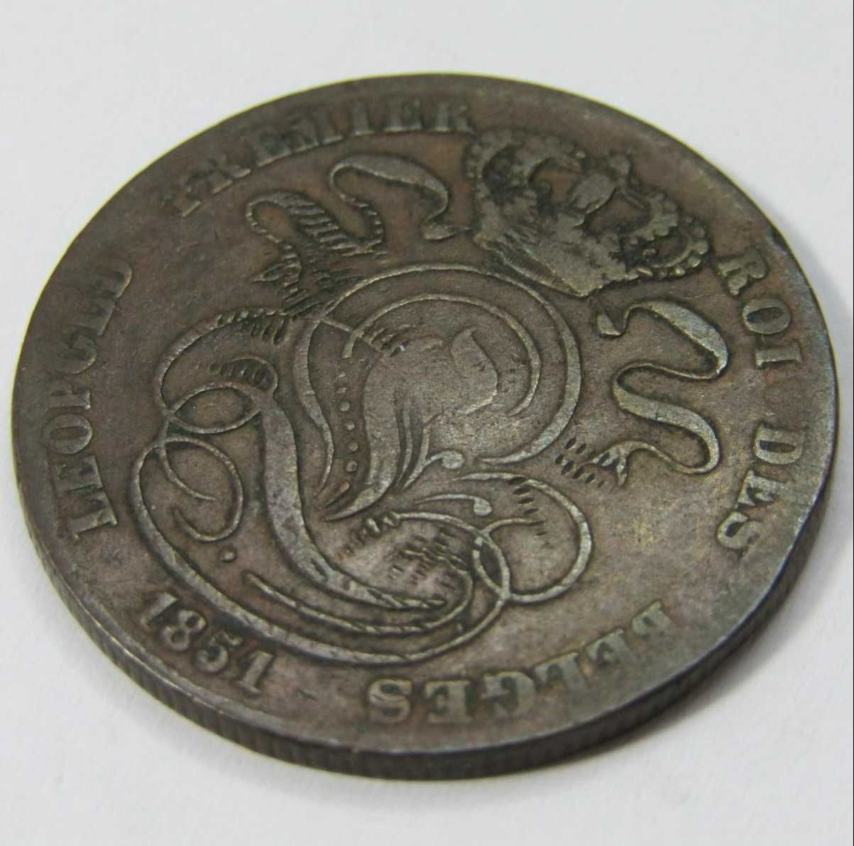 1847 Belgium Copper 5 Cent