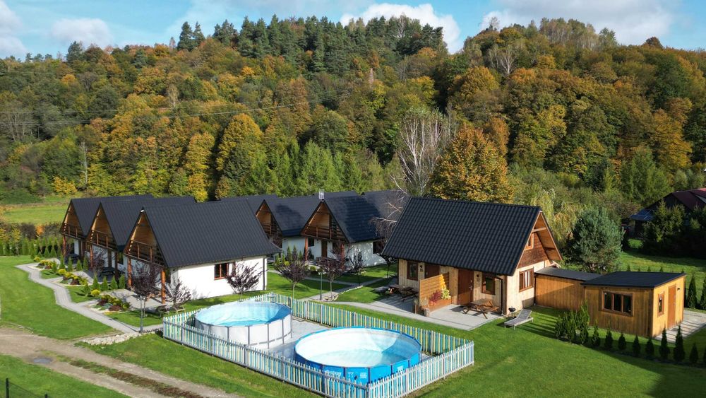 Domek 4/5 osobowy 1 sypialnią i łazienką, Noclegi osada solina