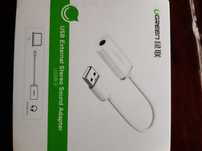 USB external stereo sound adaptador