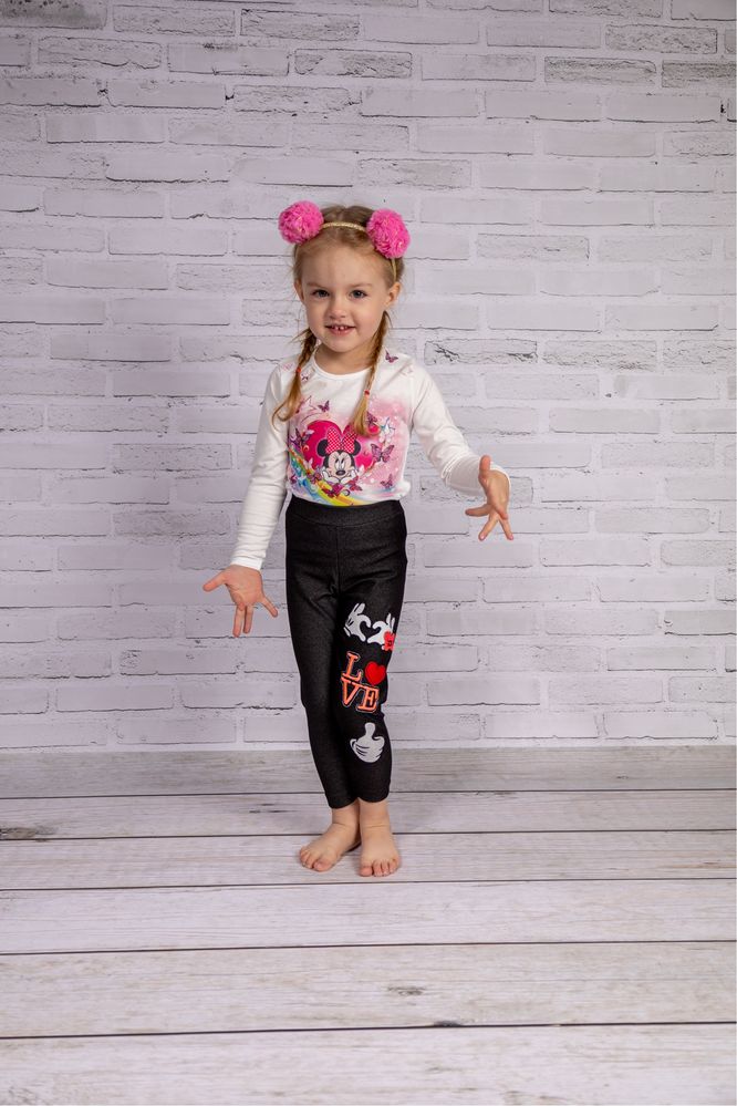 Legginsy z naszywkami Minnie