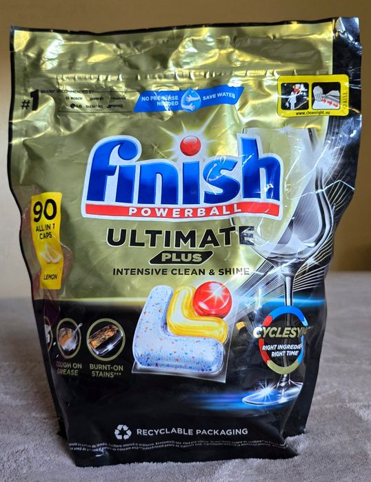 Kapsułki do zmywarki Finish Powelball Ultimate 90 sztuk