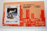 Блок марка Куба 1983 – Олимпиада в Лос-Анжелесе 84