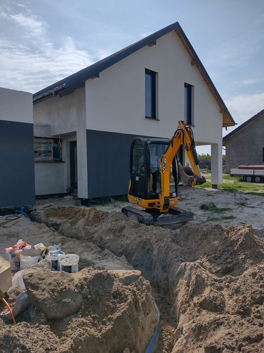 Minikoparka usługi  jcb fundament