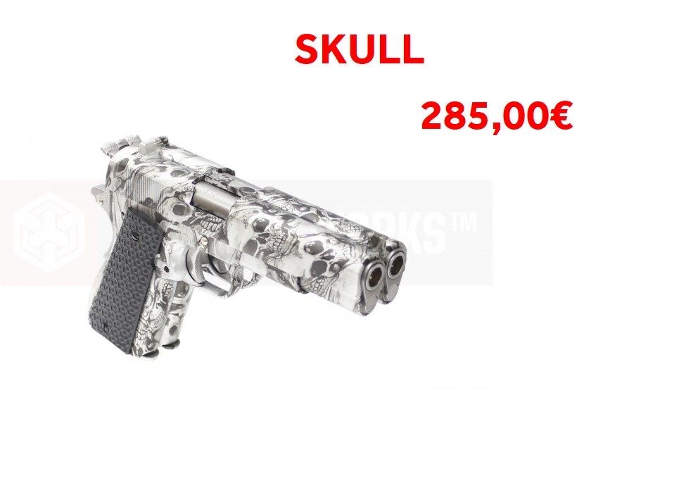 Pistola Airsoft 1911 HEXCUT - Floral da WE full metal blowback nova garantia