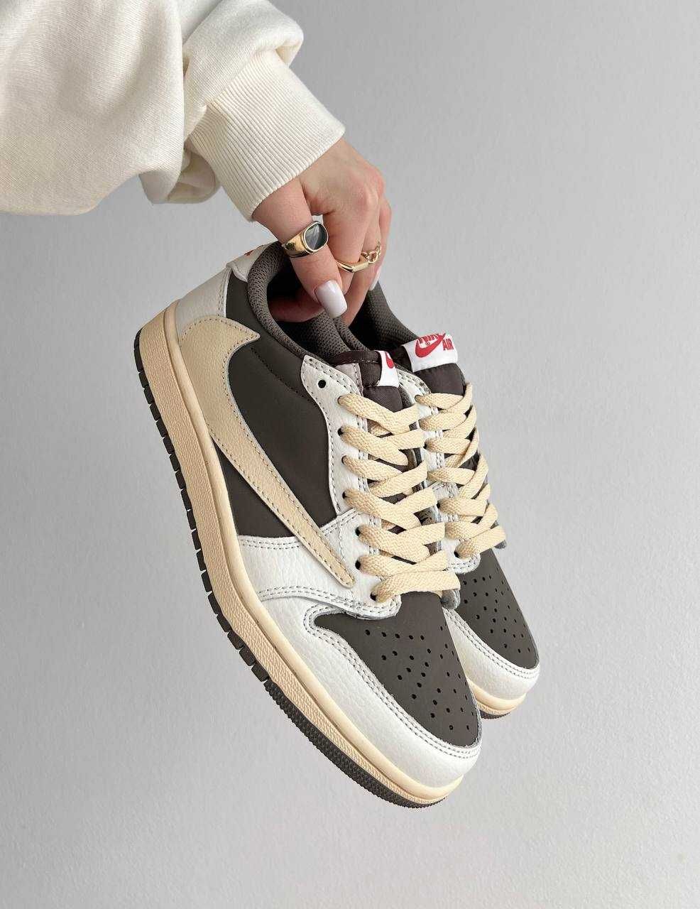 Кросівки кроссовки Travis Scott x Air Jordan 1 OG Low Reverse Mocha