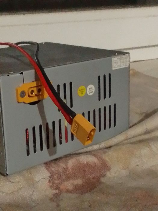 Зарядное устройство на базе  бп  пк .С регулировкой напряжения до 20 в