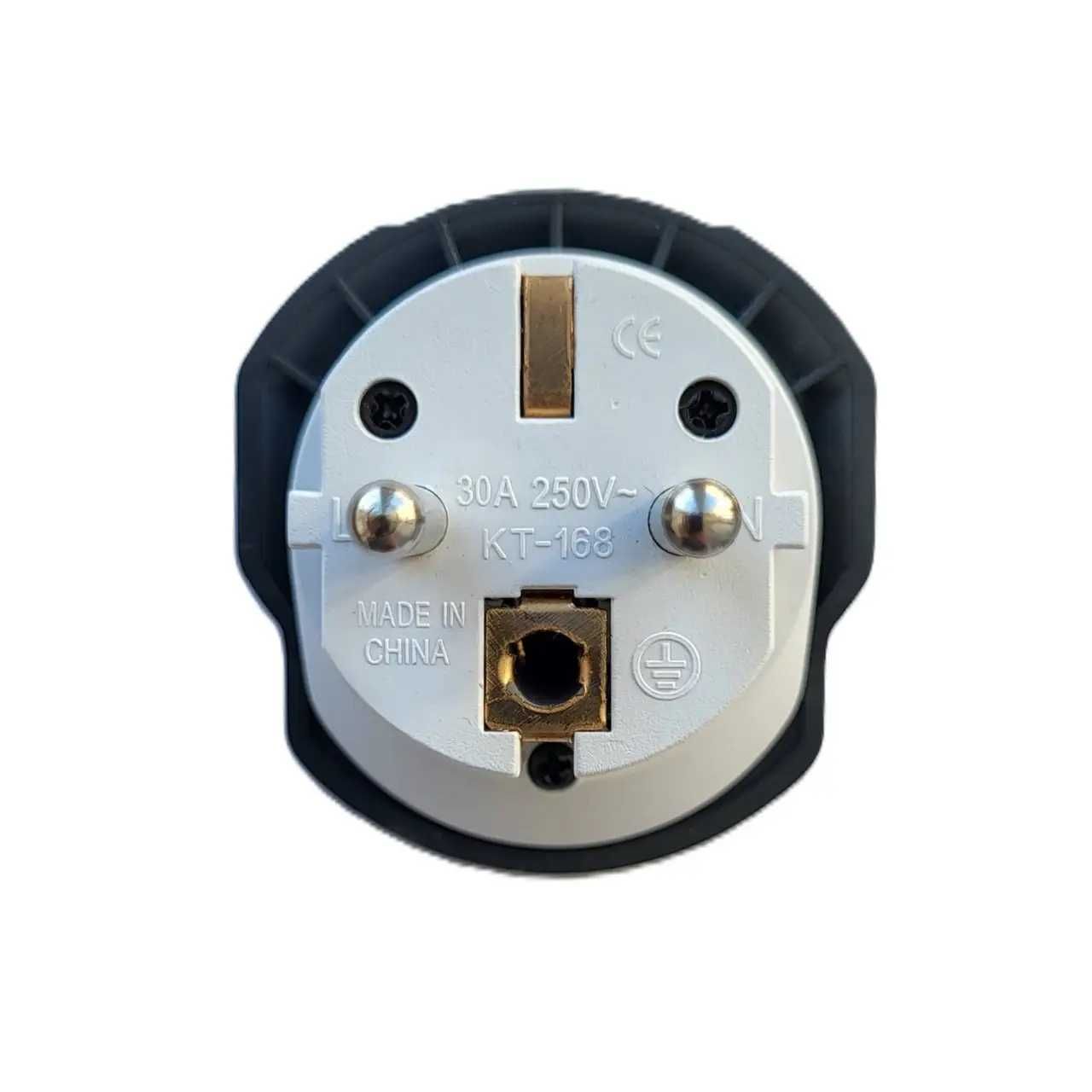 Адаптер перехідник 30A універсальний MerKan 250V EU, cірий