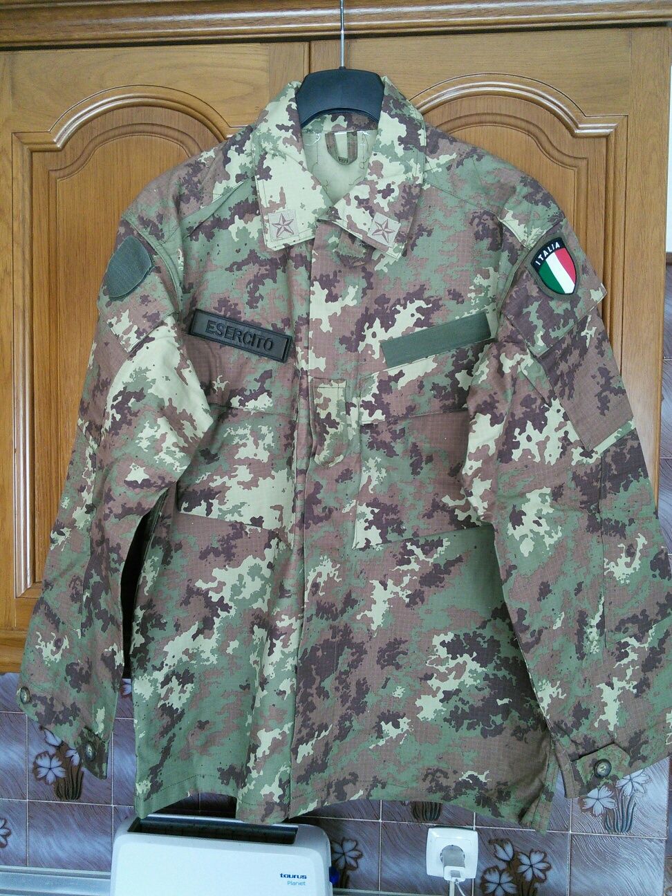 Farda militar de combate camuflado Exército Italiano caça airsoft nova