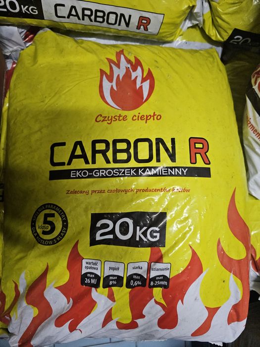 Ekogroszek kamienny  sezonowany CARBON R 26mj 20kg