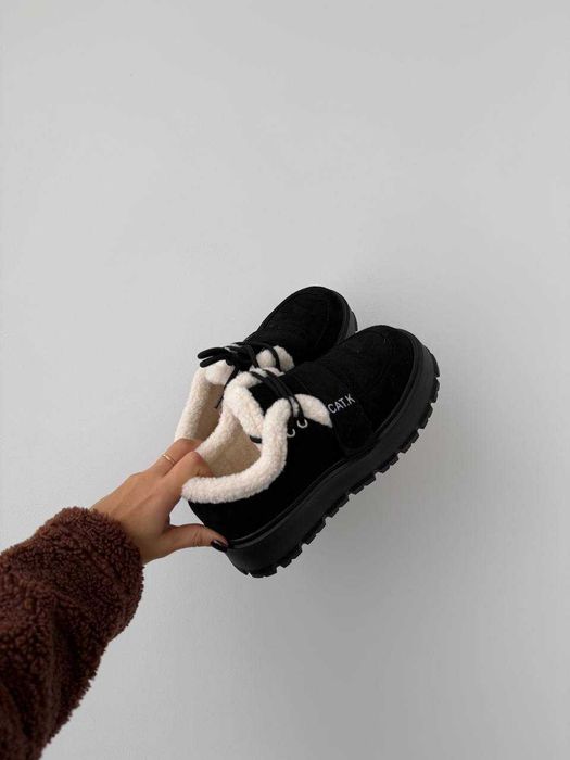 Жіночі зимові лофери [36-41] тепле стильне взуття