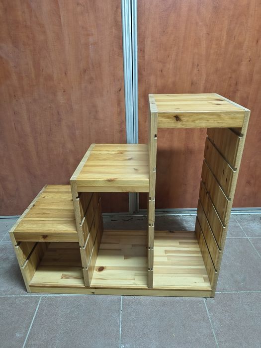Ikea trofast regał z pojemnikami szafka schodki drewniany sosna