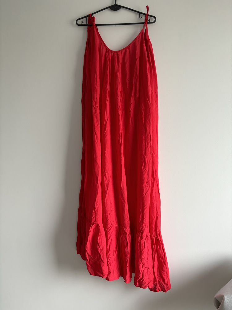 Sukienka oversize falbana maxi lilalou