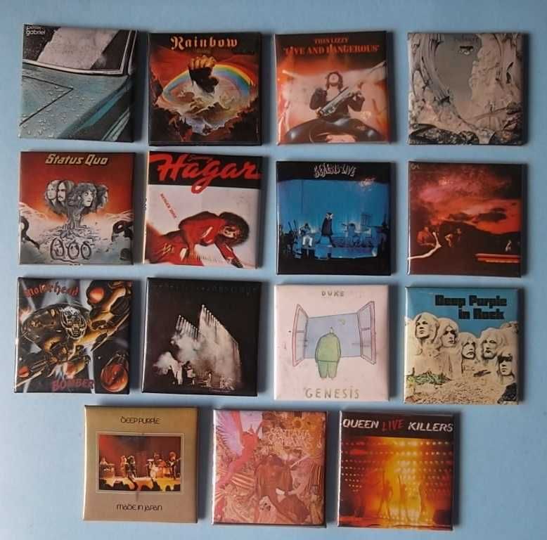 Crachás HEAVY METAL e PROG ROCK anos 70 metálicos com alfinete