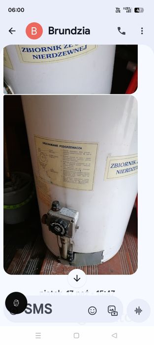 Gazowy podgrzewacz wody Termika 80l