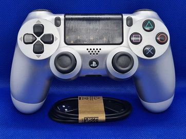 Oryginalny pady do ps4 dualschock 4 v2 silver + Kabelek USB