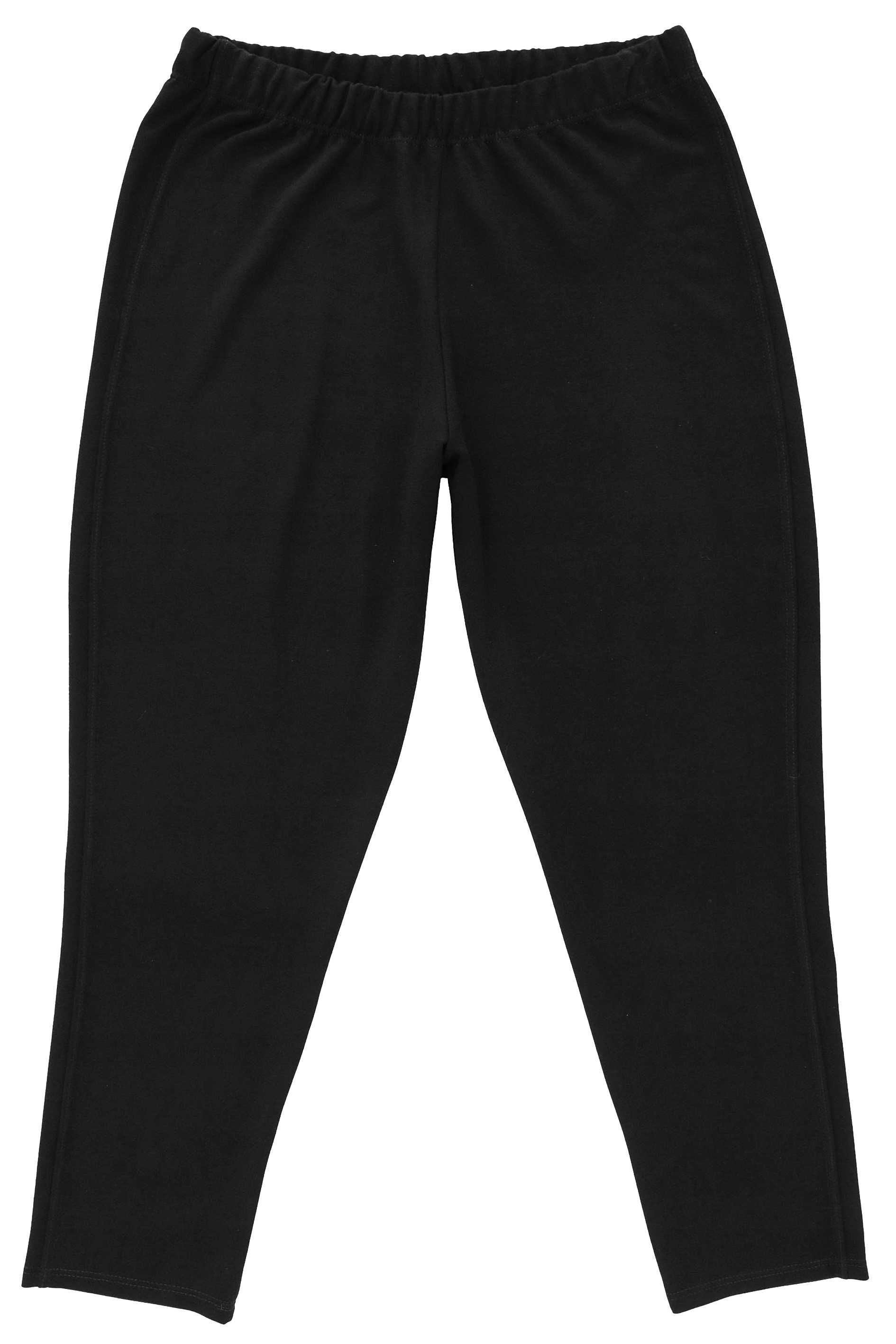 Spodnie dżersey - oxford wygodne, czarne, Plus Size 3XL - 54 / 56