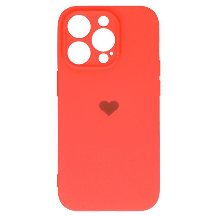 Vennus Silicone Heart Case Do Iphone 14 Pro Max Wzór 1 Koralowy