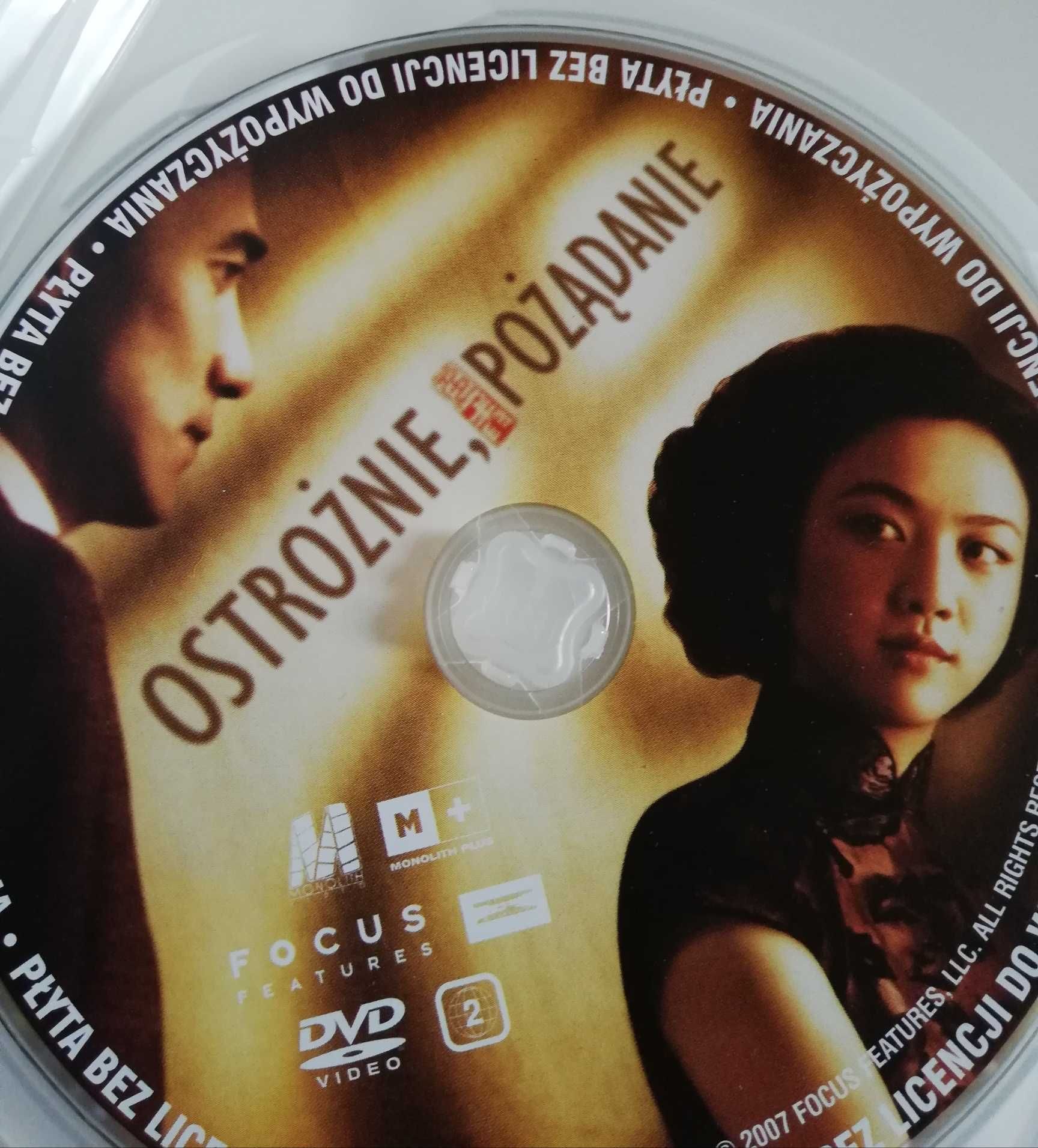 Ostrożnie, pożądanie film dvd Ang Lee