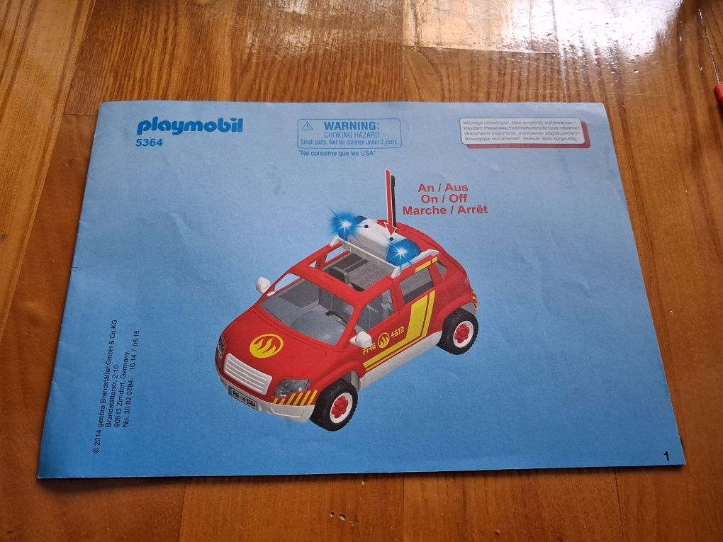 Playmobil 5364 wóz strażacki Samochód Komendanta Straży Pożarnej